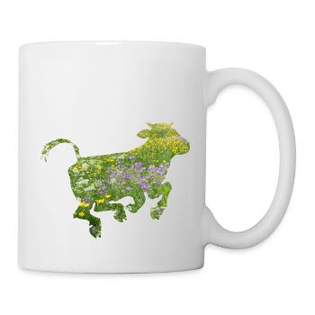 Kuh - Tasse - Weiß - Rechts