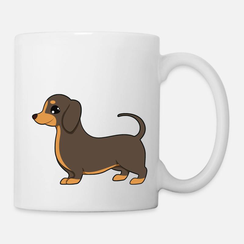 Dackel - Tasse - Weiß