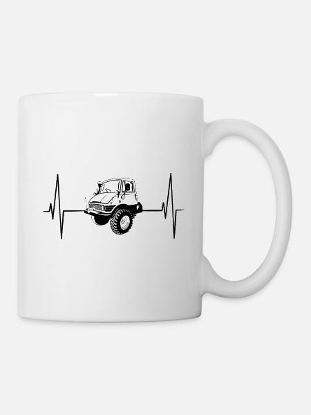 Unimog - Oldtimer - Universal Motorgerät - Mug blanc - blanc