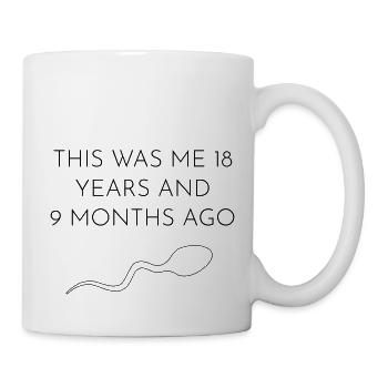 18. Geburtstag - Tasse - Weiß - Rechts