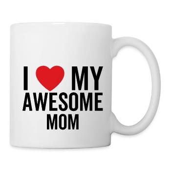 Ich liebe meine tolle Mutter - Tasse - Weiß - Rechts