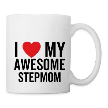 Ich liebe meine tolle Stiefmutter - Tasse - Weiß - Rechts