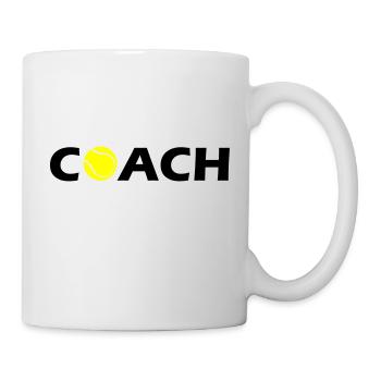 tennis coach - Mug - white - Right