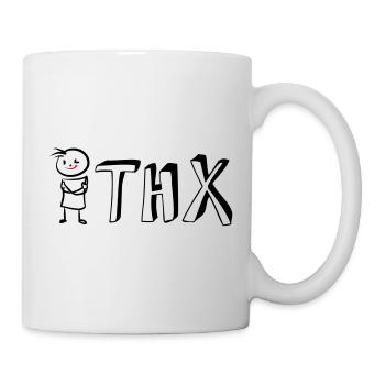 Tank you! - Tasse - Weiß - Rechts
