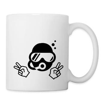 Diving Dive tauchen - Tasse - Weiß - Rechts