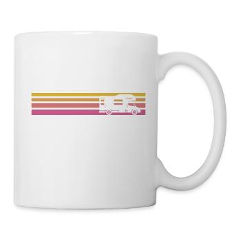 Camping-car Rétro Vintage - Mug blanc - blanc - Droite