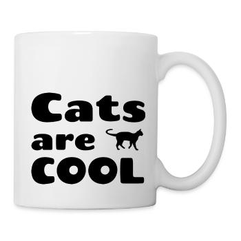 Cats are cool - Mug - white - Right