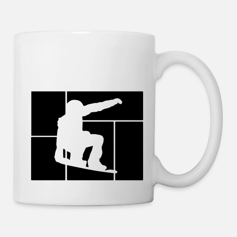 Snowboard Snowboarder - Tasse - Weiß