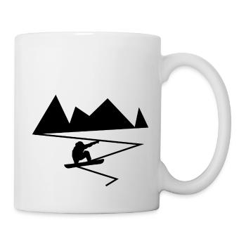 Snowboard Snowboarder - Tasse - Weiß - Rechts