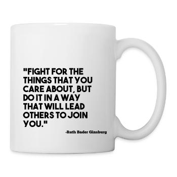 Ruth Bader Ginsburg Citation Care - Mug blanc - blanc - Droite
