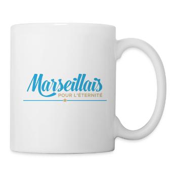Marseillais pour l'éternité - Cadeau Supporter - Mug blanc - blanc - Droite