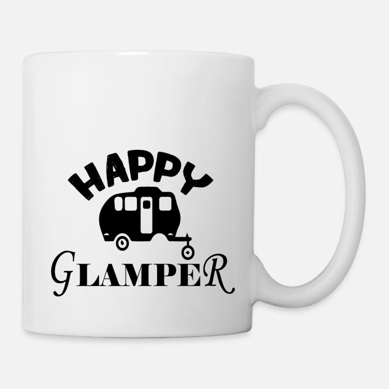 Camping - Tasse - Weiß