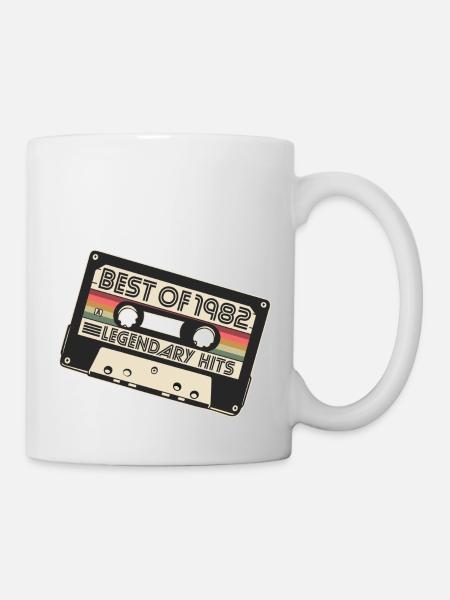 Jahrgang 1982 Vintage Geburtstag Geschenk - Tasse - Weiß