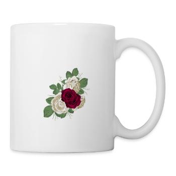 letter M flowered - Mug - white - Right
