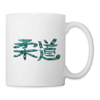 Judo (Japanisch) TUSCHE - Tasse - Weiß - Rechts