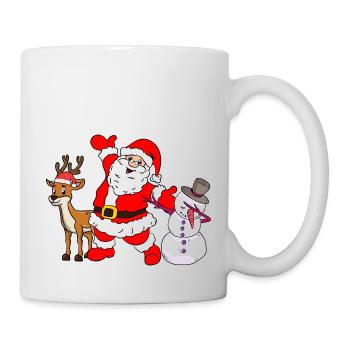 PÈRE NOËL & BONHOMME DE NEIGE par The Manzanita ́s - Mug blanc - blanc - Droite
