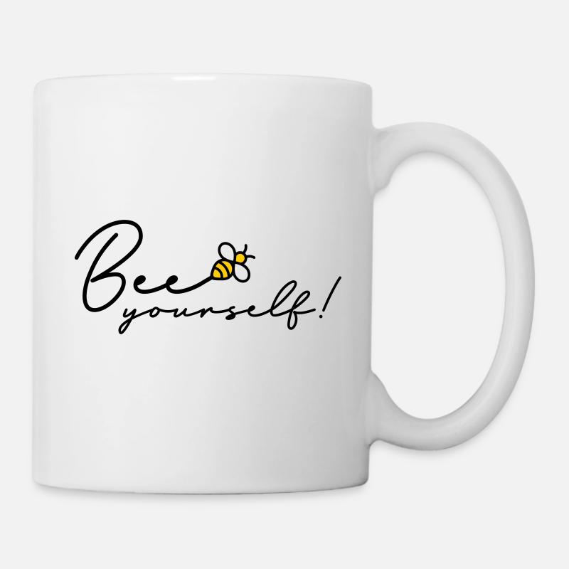 Bee yourself be yourself - Tasse - Weiß