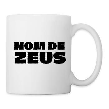 Nom de Zeus - Mug blanc - blanc - Droite