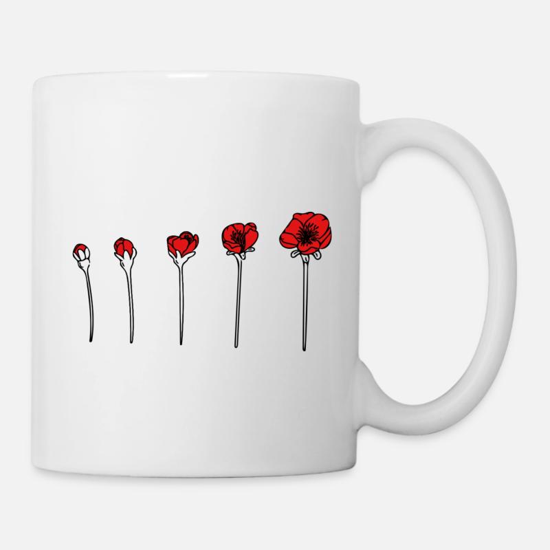 Coquelicot - Mug blanc - blanc