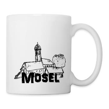 Mein Mosel Logo schwarz - Tasse - Weiß - Rechts