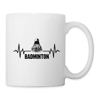 Heart Beat Badminton - Mug - white - Right
