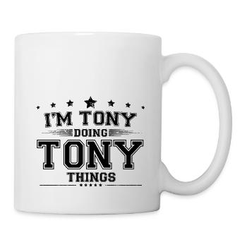 i’m Tony doing Tony things - Mug - white - Right