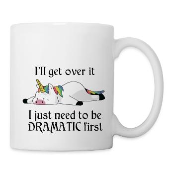 Dramatic Unicorn - Mug - white - Right
