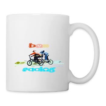 BMX Rennen Mountainbike Motocross - Tasse - Weiß - Rechts
