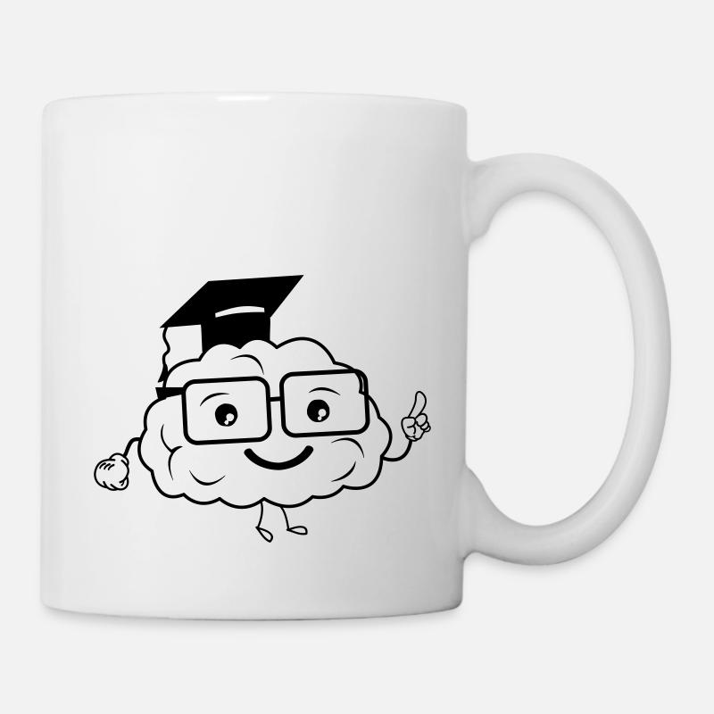 smart brain - Tasse - Weiß