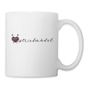 Stricken Frau Mädchen Strickmädel Geschenkidee - Tasse - Weiß - Rechts