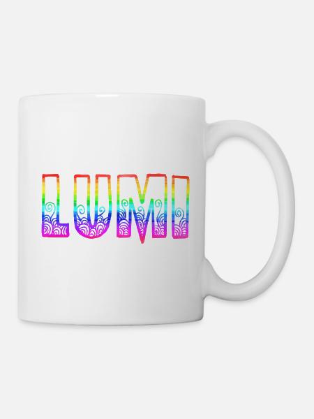 lumi rs regenbogen - Tasse - Weiß