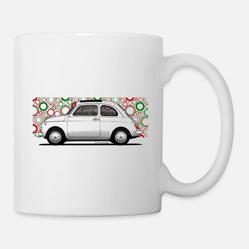 500 klassische V2 CIRCLES - Tasse - Weiß