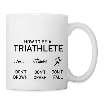 Triathlon Marathon Swim Bike Run - Mug - white - Right
