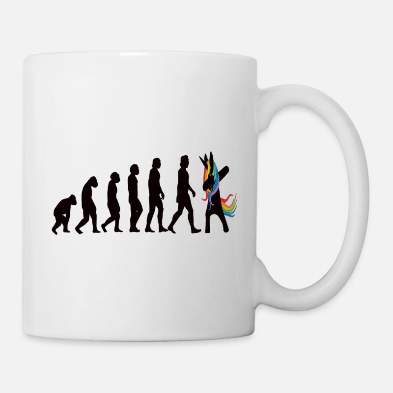 Einhorn Evolution - Unicorn Evolution - Mug blanc - blanc