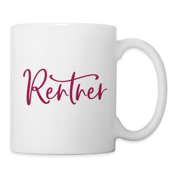 Rentner Ruhestand Rente (Farbe änderbar) - Tasse - Weiß - Rechts