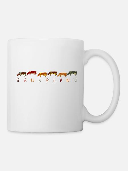 Sauerland "Kühe" Design 1 - Tasse - Weiß