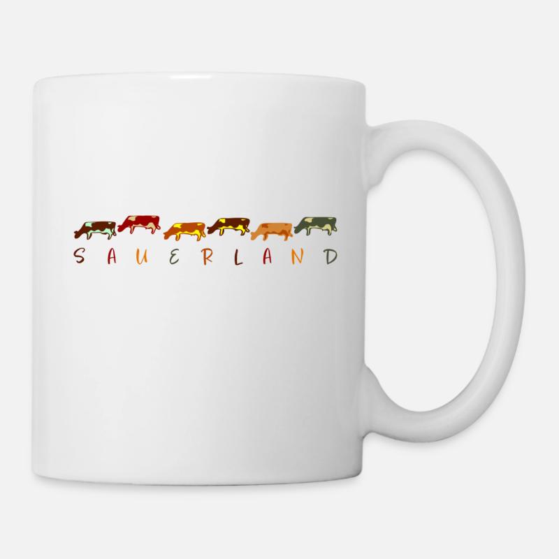 Sauerland "Kühe" Design 1 - Tasse - Weiß