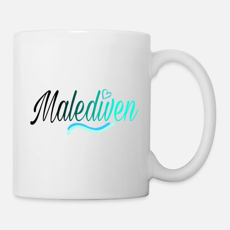 Malediven black - Tasse - Weiß