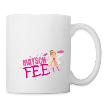 Muddy run shirt mud Matsch Laufshirt Fee Team Frau - Tasse - Weiß - Rechts