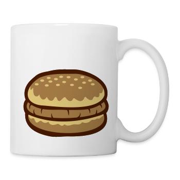 Burger Comic Cheeseburger - Tasse - Weiß - Rechts