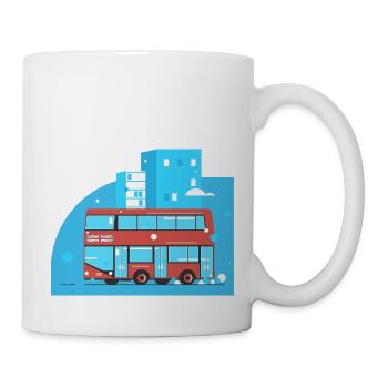 London. - Tasse - Weiß - Rechts