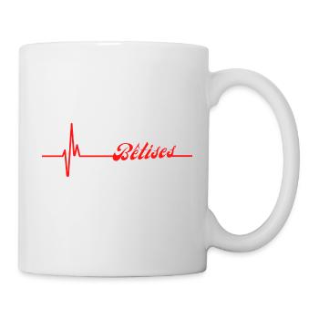 Cadeau bebe Betises Humour - Mug blanc - blanc - Droite