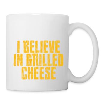 Je crois au fromage grillé 3 - Mug blanc - blanc - Droite