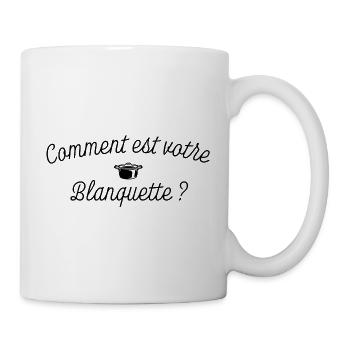 Humour OSS 117 🍴 "Comment est votre Blanquette ?" - Mug blanc - blanc - Droite