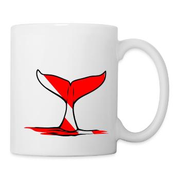 Whale Fin by Scuba.Style - Mug - white - Right
