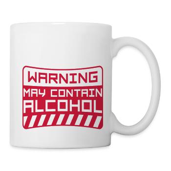Saying May Contain Alcohol - Mug - white - Right