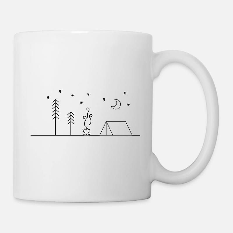 Camping - Camper - Nature - Gift - Wilderness - Mug - white