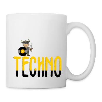 Techno-Wikinger - Tasse - Weiß - Rechts