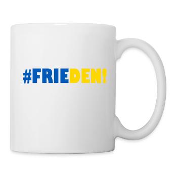 Frieden Freiheit Peace Weltfrieden Ukraine - Tasse - Weiß - Rechts