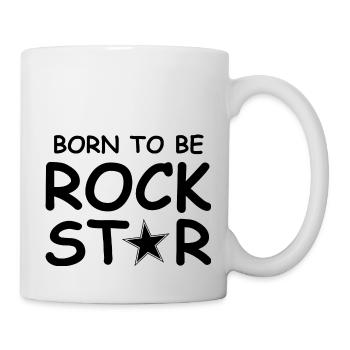 Né pour être rock star - Mug blanc - blanc - Droite